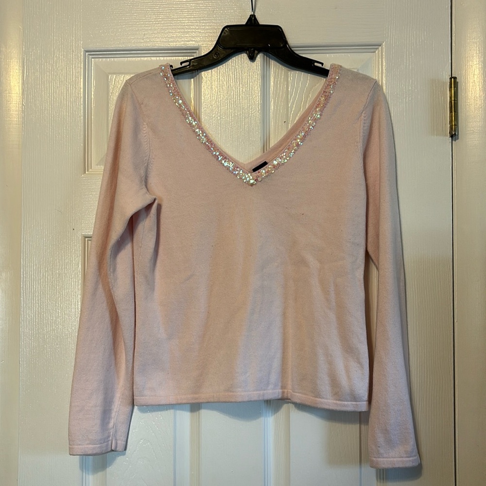 Pink Gap V-Neck Sweater